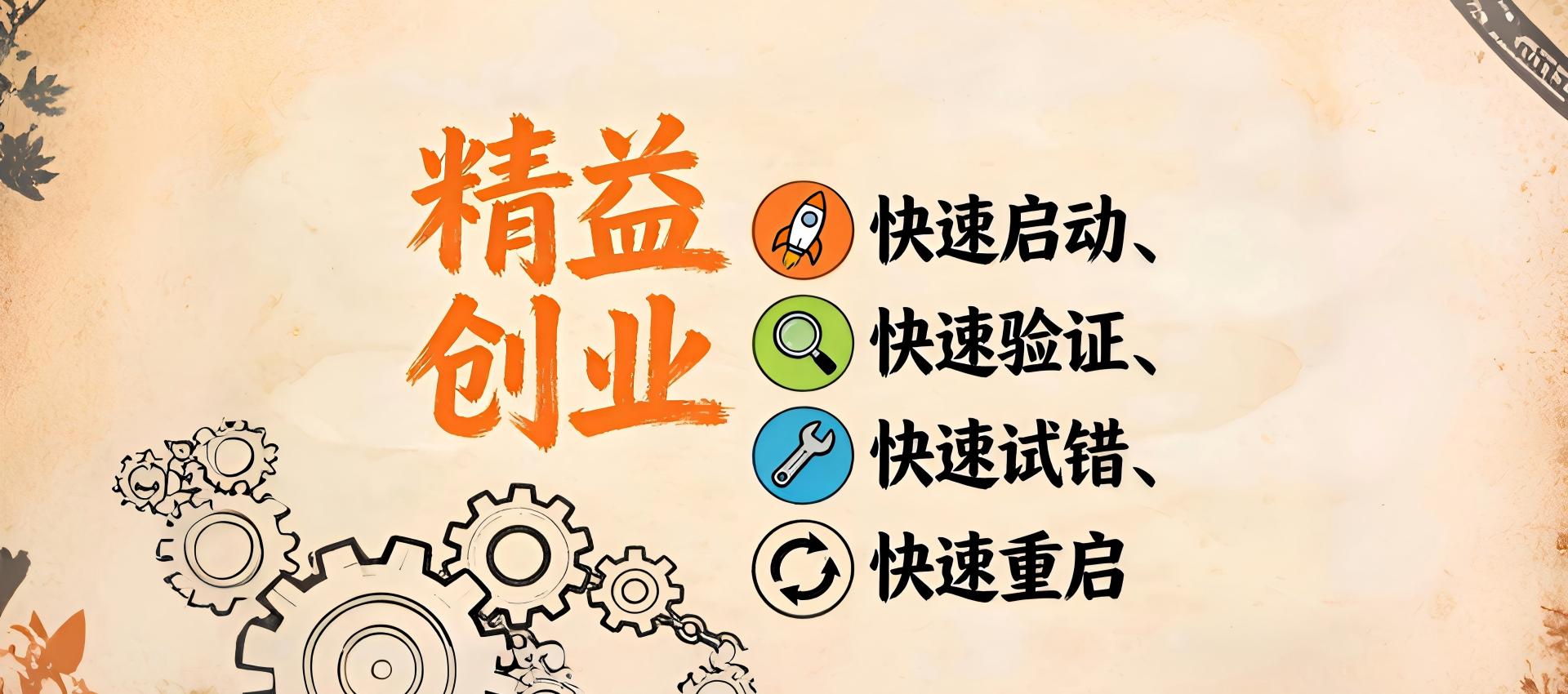快速启动、快速验证、快速试错、快速重启